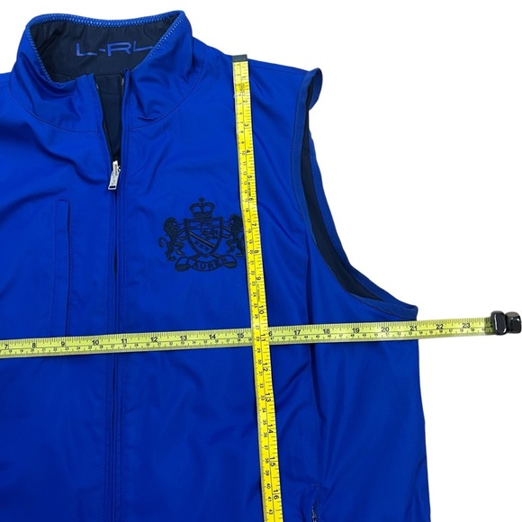Ralph Lauren Reversible Crested Vest Blue Size Large *Has Flaws* - Picture 10 of 15